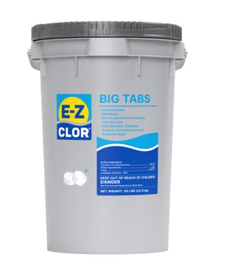 E-Z Clor 50 lbs 3" Xtreme Tabs Pail
