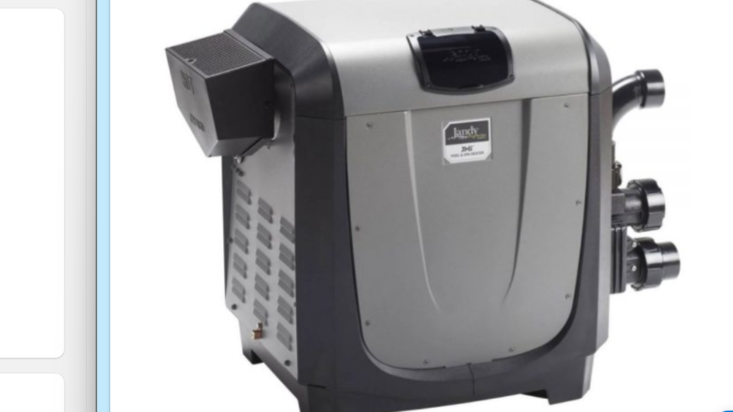 JXi™ Natural Gas Low-NOx Pool and Spa Heater with Versaflo™ 400K BTU Jandy